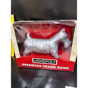 Monopoly Oversized Token Bank Scottie Dog Silver Collectible‎ Game Piece